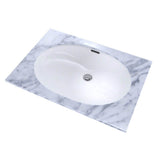 Toto Oval 19-11/16'' X 13-3/4'' Undermount Bathroom Sink With Cefiontect, Cotton White