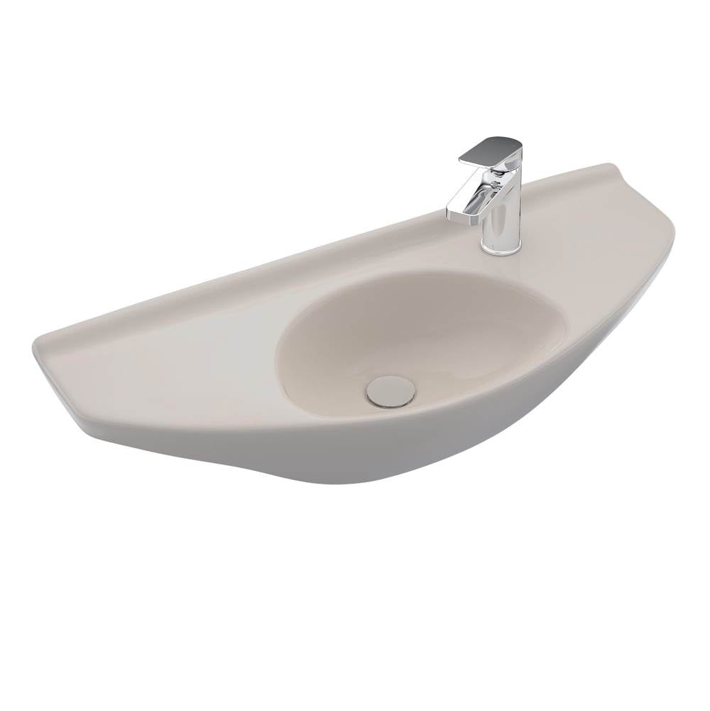 TOTO - Toto Oval Wall-Mount Bathroom Sink With Cefiontect, Sedona Beige - Sedona Beige
