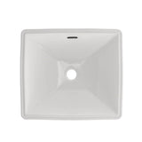 Toto Legato Rectangular Undermount Bathroom Sink With Cefiontect, Cotton White