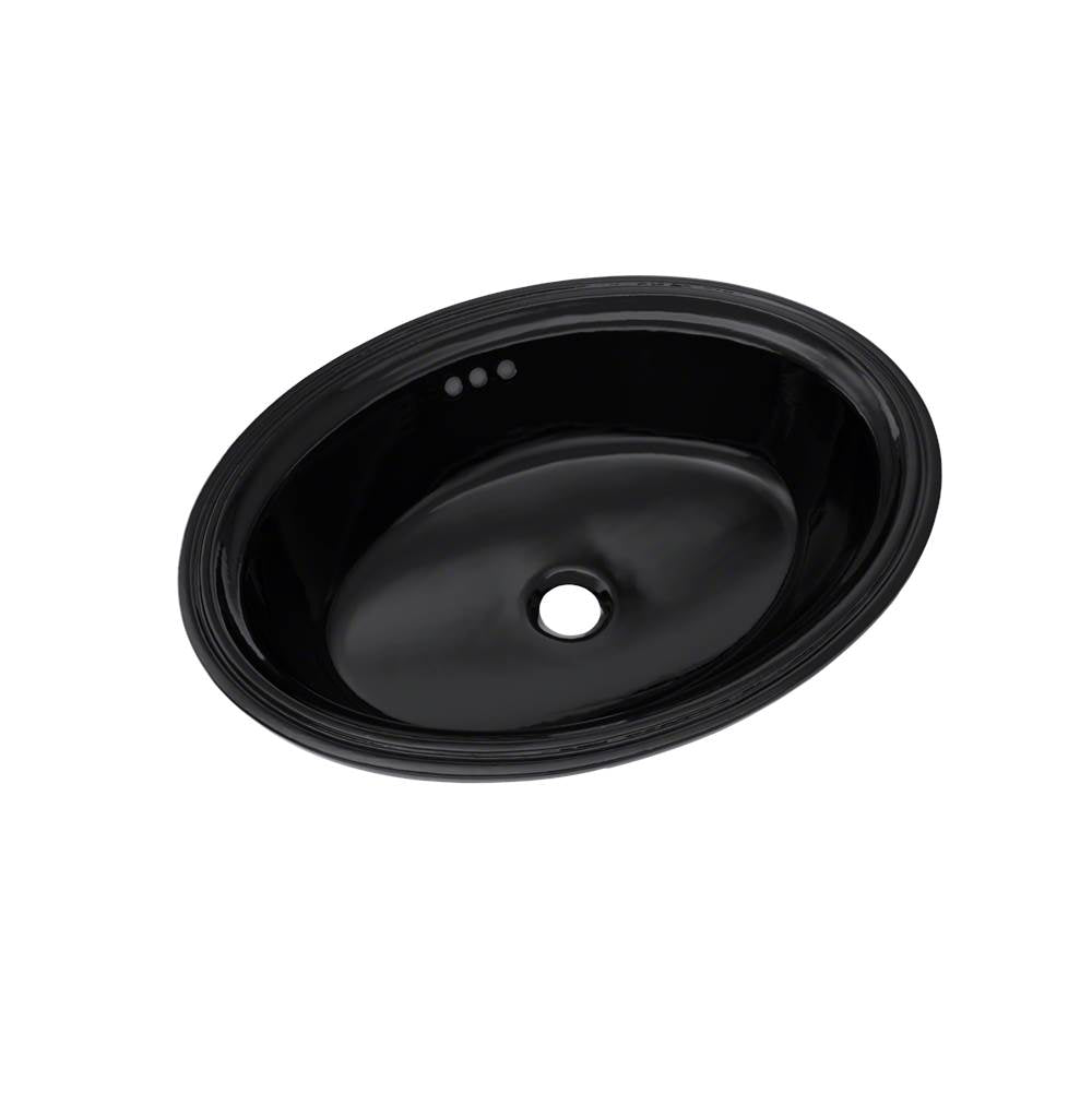TOTO - Toto Dartmouth 18-3/4'' X 13-3/4'' Oval Undermount Bathroom Sink, Ebony - Ebony