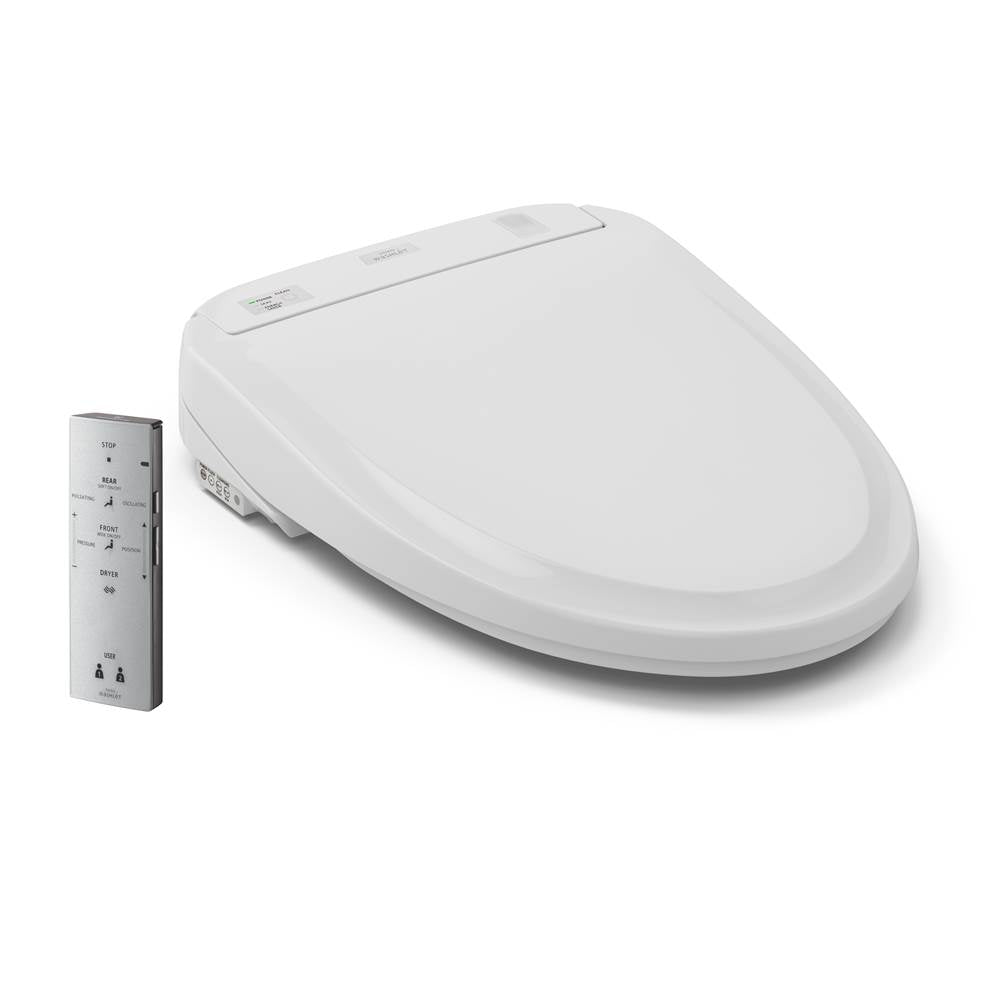 TOTO - Toto Washlet S350E Electronic Bidet Toilet Seat With Auto Open And Close And Ewater+ Cleansing, Round, Cotton White - Cotton White