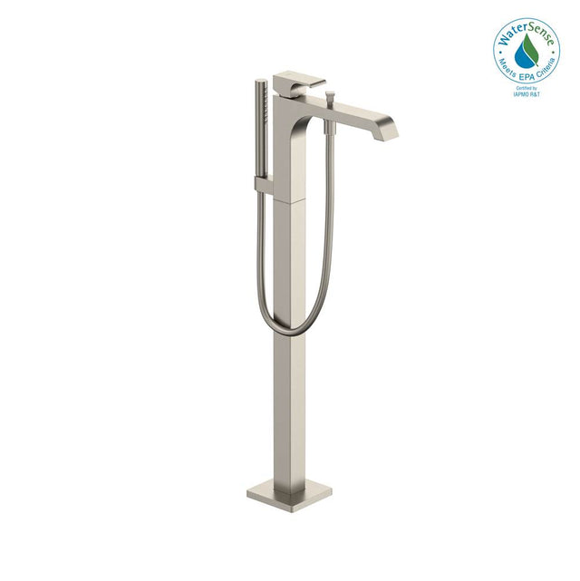 TOTO - Toto Gc Single-Handle Free Standing Tub Filler With Handshower, Brushed Nickel - Brushed Nickel