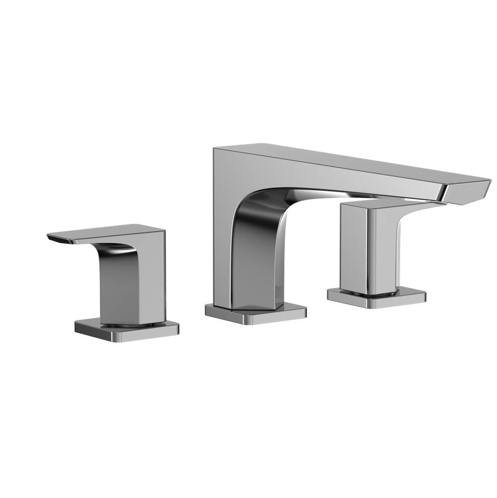 TOTO - Toto Ge Two-Handle Deck-Mount Roman Tub Filler Trim, Polished Chrome - Polished Chrome