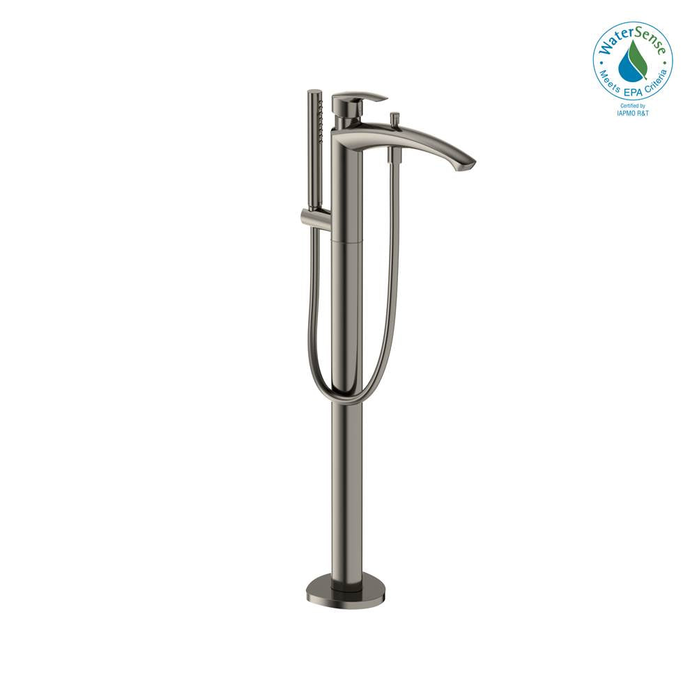 TOTO - Toto Gm Single-Handle Free Standing Tub Filler With Handshower, Polished Nickel - Polished Nickel