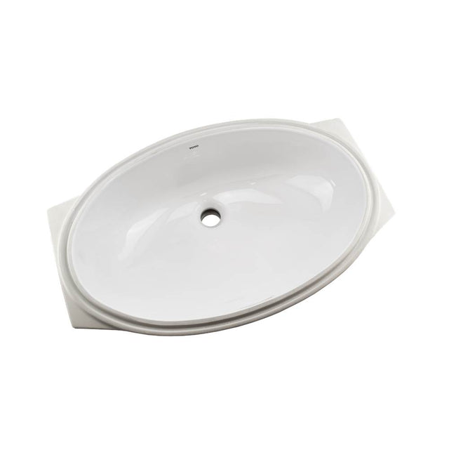 TOTO - Toto 24'' Oval Undermount Bathroom Sink With Cefiontect, Cotton White - Cotton White