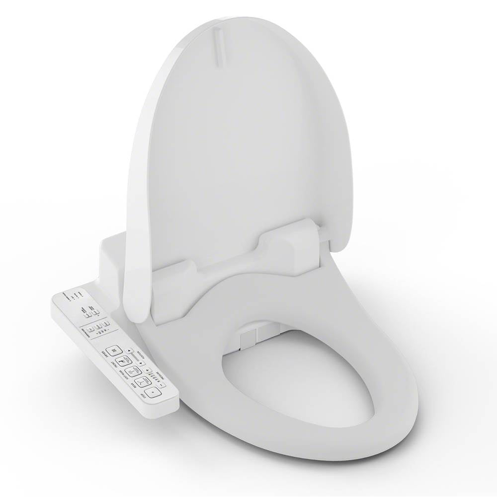 TOTO C100 WASHLET+ Ready Electronic Bidet Toilet Seat with PREMISTE, Elongated, Cotton White