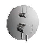 TOTO - TOTO Round Pressure Balance Valve with Diverter Trim, Polished Chrome - TBV01802U#CP - Polished Chrome