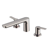 TOTO - Toto Gs Two-Handle Deck-Mount Roman Tub Filler Trim, Polished Nickel - Polished Nickel