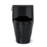 TOTO Nexus One-Piece Elongated 1.28 GPF Universal Height Toilet with SS124 SoftClose Seat, WASHLET+ Ready, Ebony