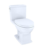 TOTO Connelly WASHLET+ Two-Piece Elongated Dual Flush 1.28 and 0.9 GPF Universal Height Toilet with CEFIONTECT and Right Hand Lever, Cotton White