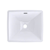 Toto Legato Rectangular Undermount Bathroom Sink With Cefiontect, Cotton White