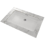 Toto Rectangular Undermount Bathroom Sink With Cefiontect, Cotton White