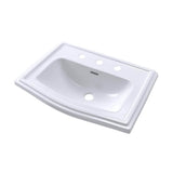 TOTO - Toto Clayton Rectangular Self-Rimming Drop-In Bathrrom Sink For 8 Inch Center Faucets, Cotton White - Cotton White