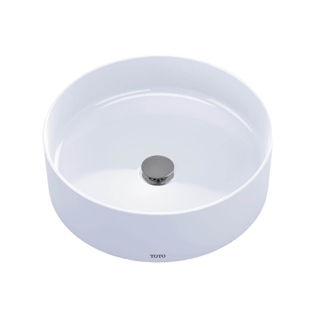 TOTO - Toto ArvinaE 16-9/16'' Round Vessel Bathroom Sink, Cotton White - Cotton White