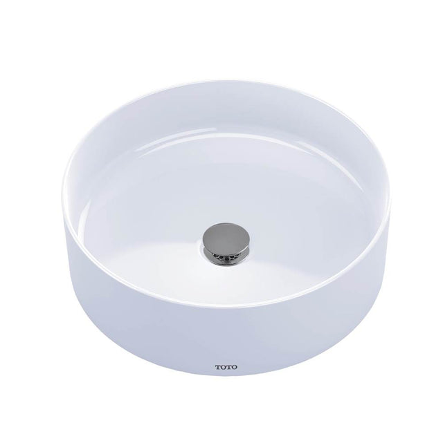 TOTO - Toto ArvinaE 16-9/16'' Round Vessel Bathroom Sink, Cotton White - Cotton White