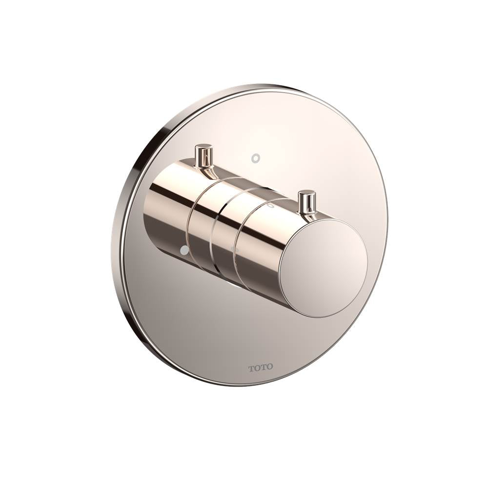 TOTO - Toto Round Volume Control Valve Shower Trim, Polished Nickel - Polished Nickel