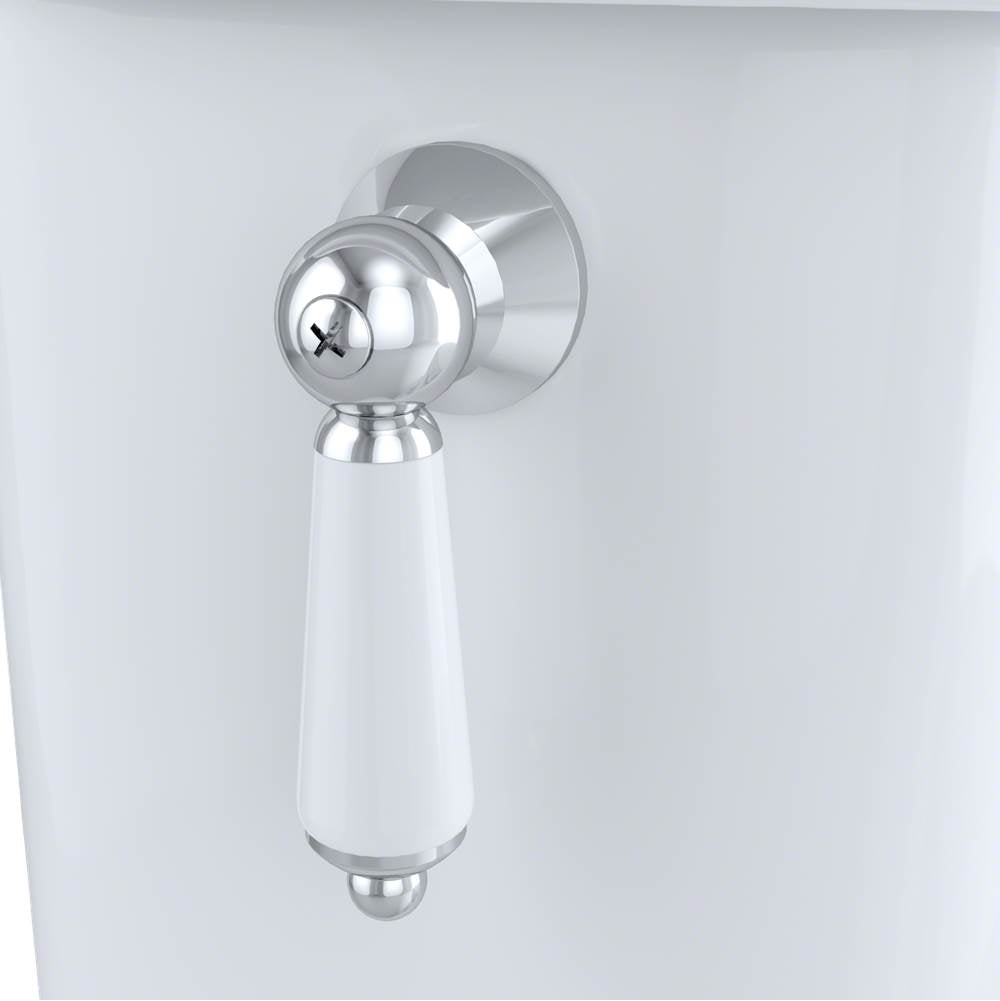 Toto Eco Dartmouth Two-Piece Elongated 1.28 Gpf Universal Height Toilet, Cotton White