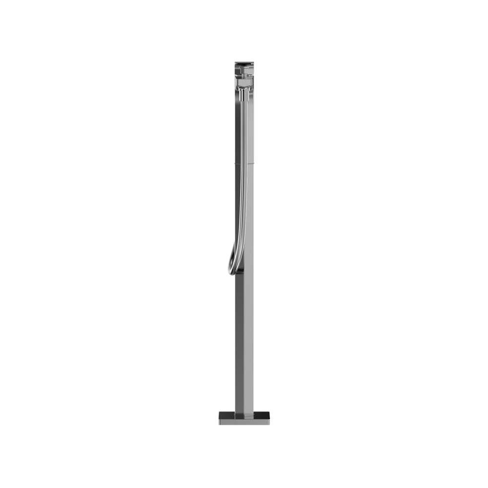 Toto Ge Single-Handle Free Standing Tub Filler With Handshower, Brushed Nickel