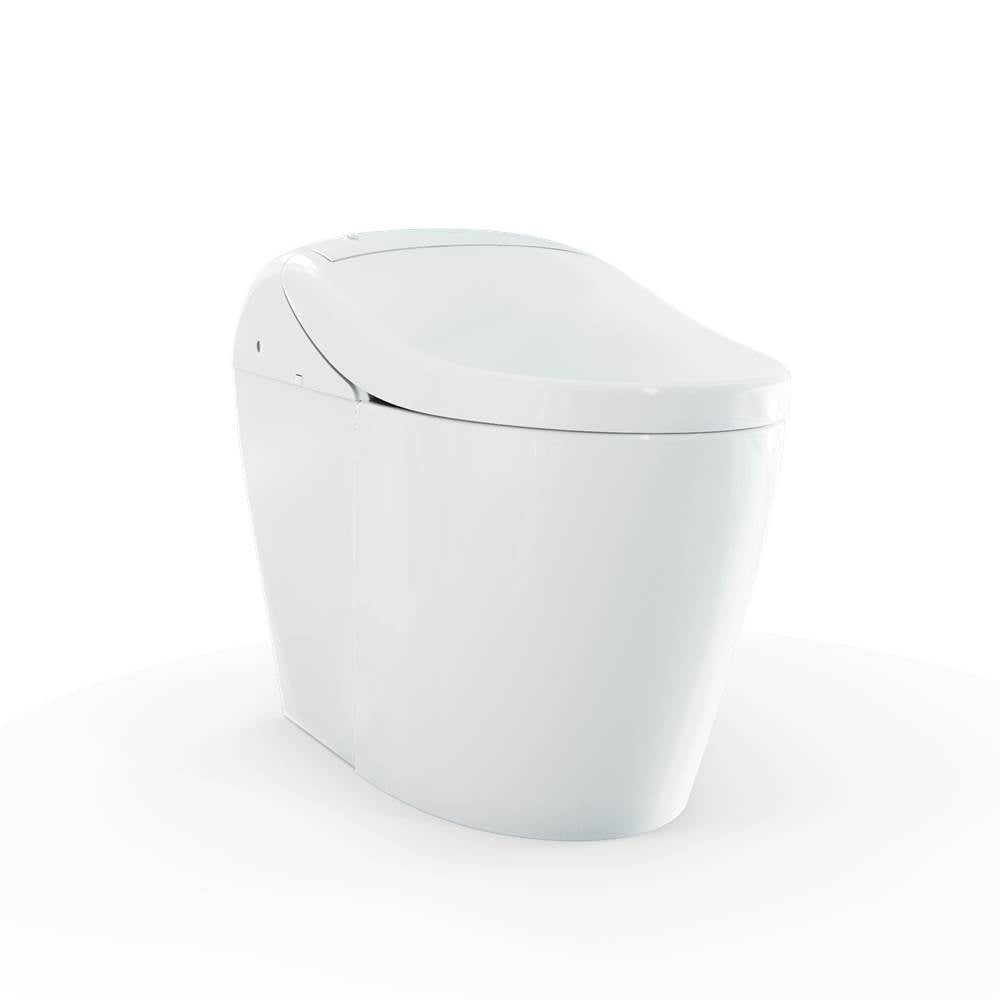 TOTO - TOTO WASHLET G5A 1.2 or 1.0 GPF Smart Toilet with Integrated Bidet Seat and CeFiONtect, Cotton White - Cotton White