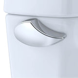 Toto Drake II Two-Piece Elongated 1.28 Gpf Universal Height Toilet With Cefiontect And Right-Hand Trip Lever, Cotton White