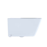 Toto Sp Wall-Hung Contemporary Square-Shape Dual Flush 1.28 And 0.9 Gpf Toilet With Cefiontect
