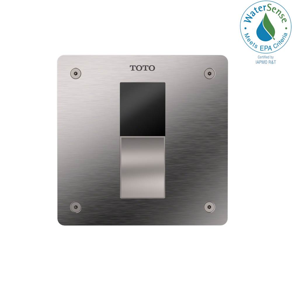 TOTO - ECOPOWER Touchless 1.0 GPF High-Efficiency Concealed Toilet Flushometer Valve with 4 x 4 Inch Cover Plate, Stainless Steel - Stainless Steel