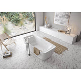 Toto Flotation Freestanding Soaker Tub With Recline ComfortE, Gloss White