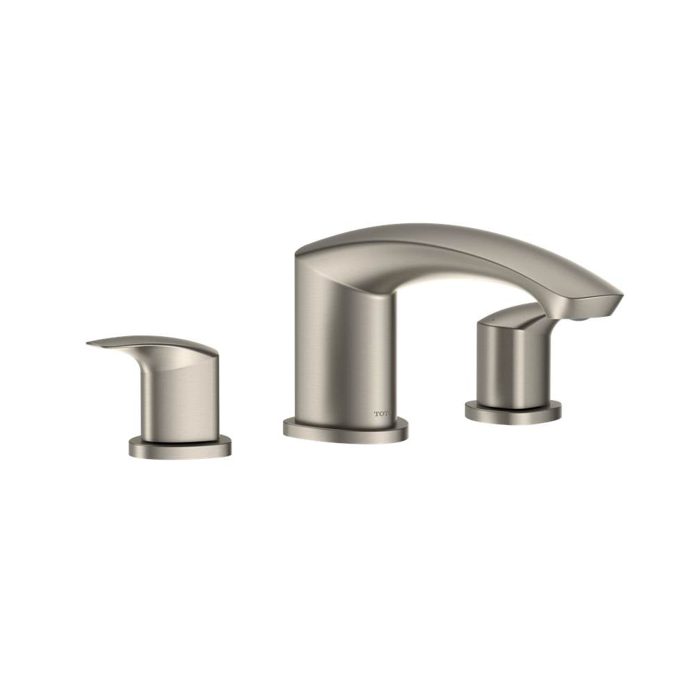 TOTO - Toto Gm Two-Handle Deck-Mount Roman Tub Filler Trim, Brushed Nickel - Brushed Nickel
