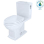 TOTO - TOTO Connelly WASHLET+ Two-Piece Elongated Dual Flush 1.28 and 0.9 GPF Universal Height Toilet with CEFIONTECT and Right Hand Lever, Cotton White - Cotton White