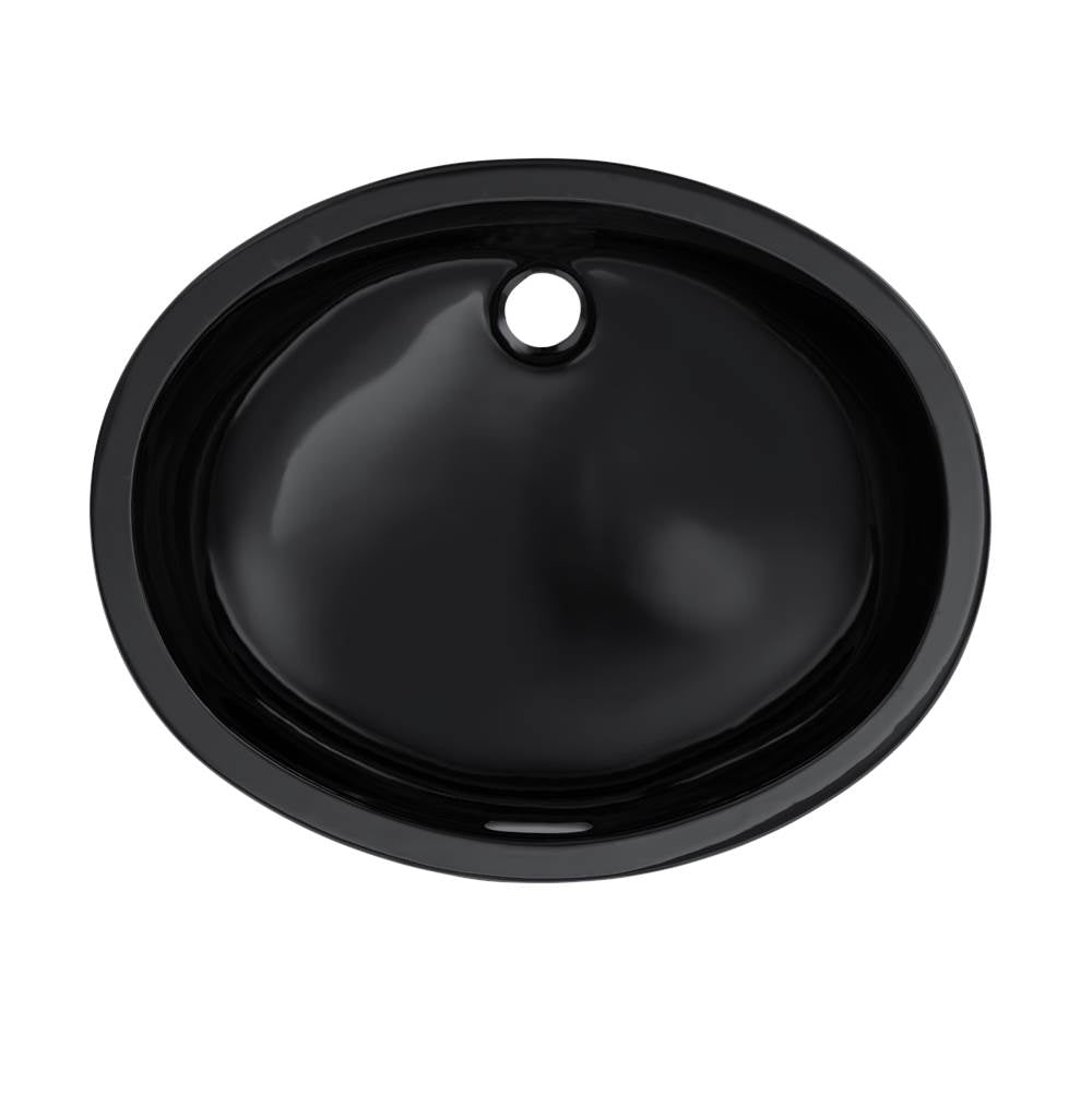 Toto Dantesca Oval Undermount Bathroom Sink, Ebony