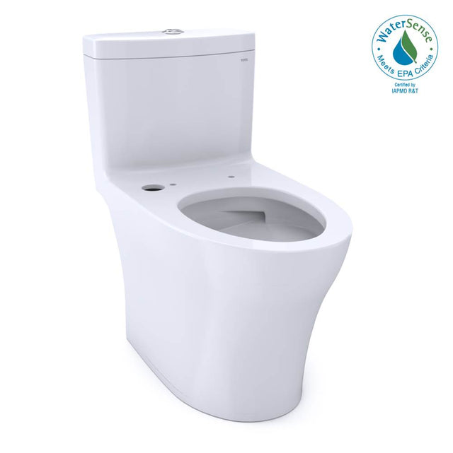 TOTO - Toto Aquia Iv One-Piece Elongated Dual Flush 1.28 And 0.9 Gpf Washlet+ And Auto Flush Ready Toilet With Cefiontect, Cotton White - Cotton White