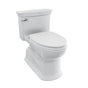 TOTO - TOTO Soiree One Piece Elongated 1.28 GPF Universal Height Skirted Toilet with CeFiONtect, Cotton White - Cotton White