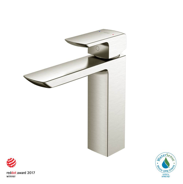TOTO - Toto Gr 1.2 Gpm Single Handle Semi-Vessel Bathroom Sink Faucet With Comfort GlideE Technology, Brushed Nickel - Brushed Nickel