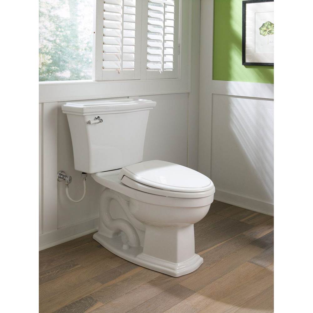 Toto Eco Clayton Two-Piece Elongated 1.28 Gpf Universal Height Toilet, Cotton White