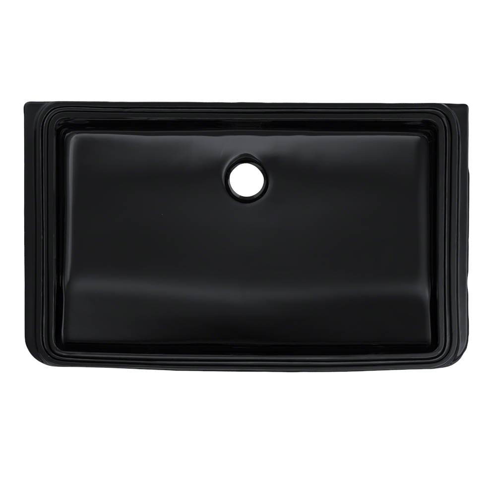 Toto Rectangular Undermount Bathroom Sink, Ebony