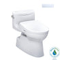 TOTO - TOTO WASHLET plus Carolina II One-Piece Elongated 1.28 GPF Toilet and WASHLET plus S7 Contemporary Bidet Seat, Cotton White - MW6444726CEFGNo.01 - Cotton White