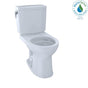 TOTO - Toto Drake II 1G Two-Piece Round 1.0 Gpf Universal Height Toilet With Cefiontect, Cotton White - Cotton White