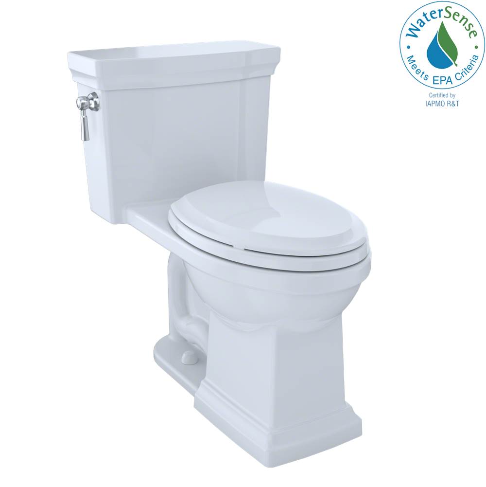 TOTO - TOTO Promenade II One-Piece Elongated 1.28 GPF Universal Height Toilet with CEFIONTECT, Cotton White - Cotton White