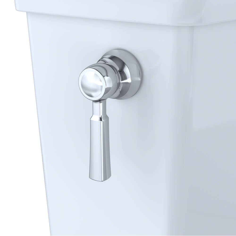 Toto Promenade II Two-Piece Elongated 1.28 Gpf Universal Height Toilet With Cefiontect And Right-Hand Trip Lever, Cotton White