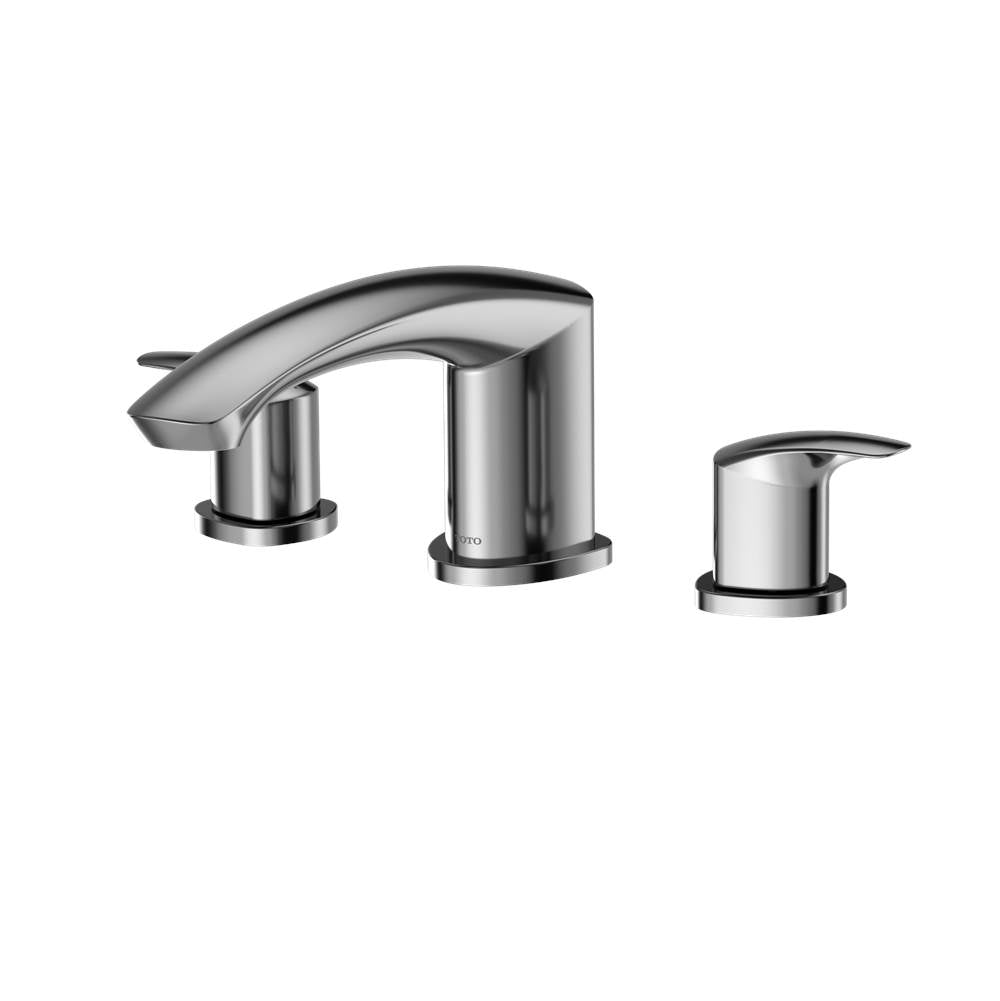Toto Gm Two-Handle Deck-Mount Roman Tub Filler Trim, Brushed Nickel