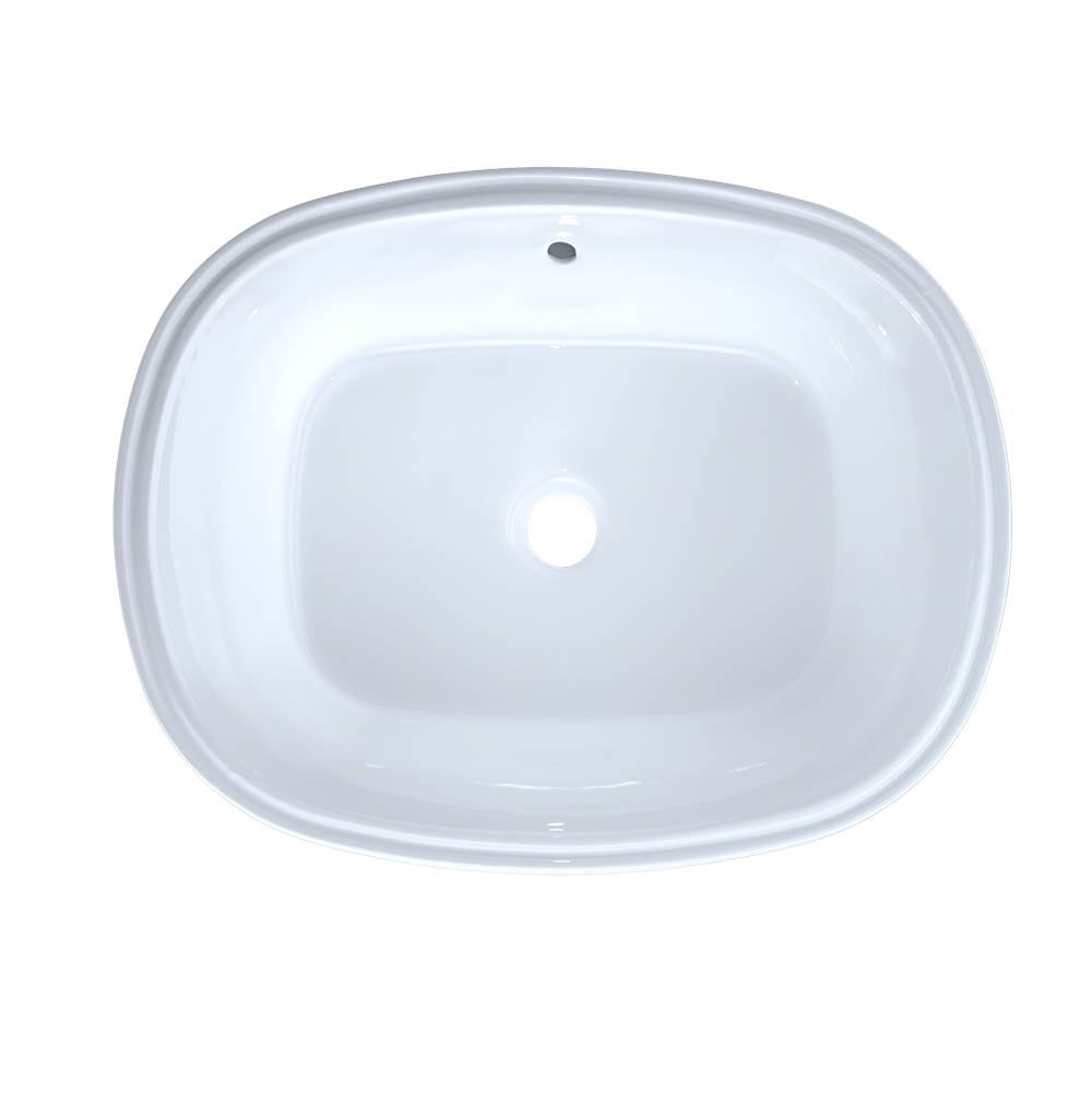 Toto MarisE 20-5/16'' X 15-9/16'' Oval Undermount Bathroom Sink With Cefiontect, Cotton White
