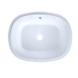 Toto MarisE 20-5/16'' X 15-9/16'' Oval Undermount Bathroom Sink With Cefiontect, Cotton White