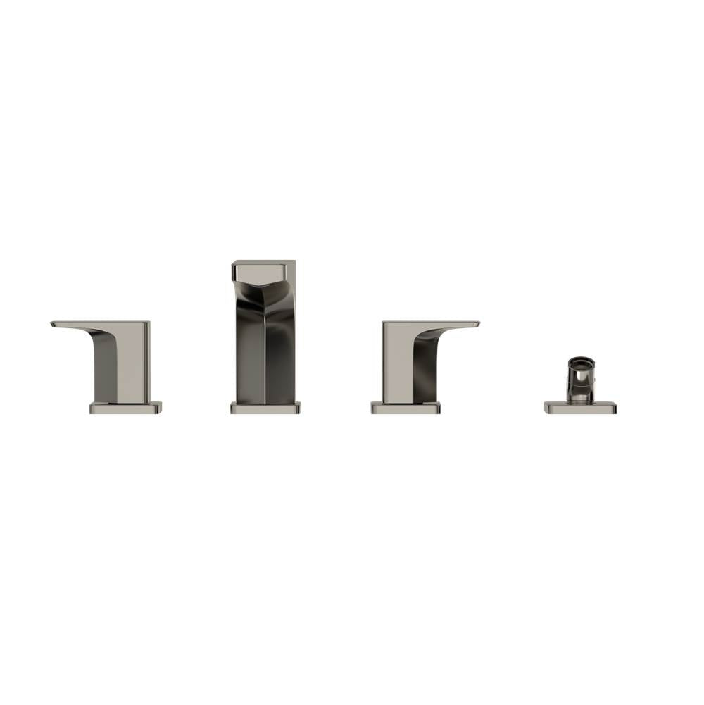 Toto Ge Two-Handle Deck-Mount Roman Tub Filler Trim With Handshower, Brushed Nickel