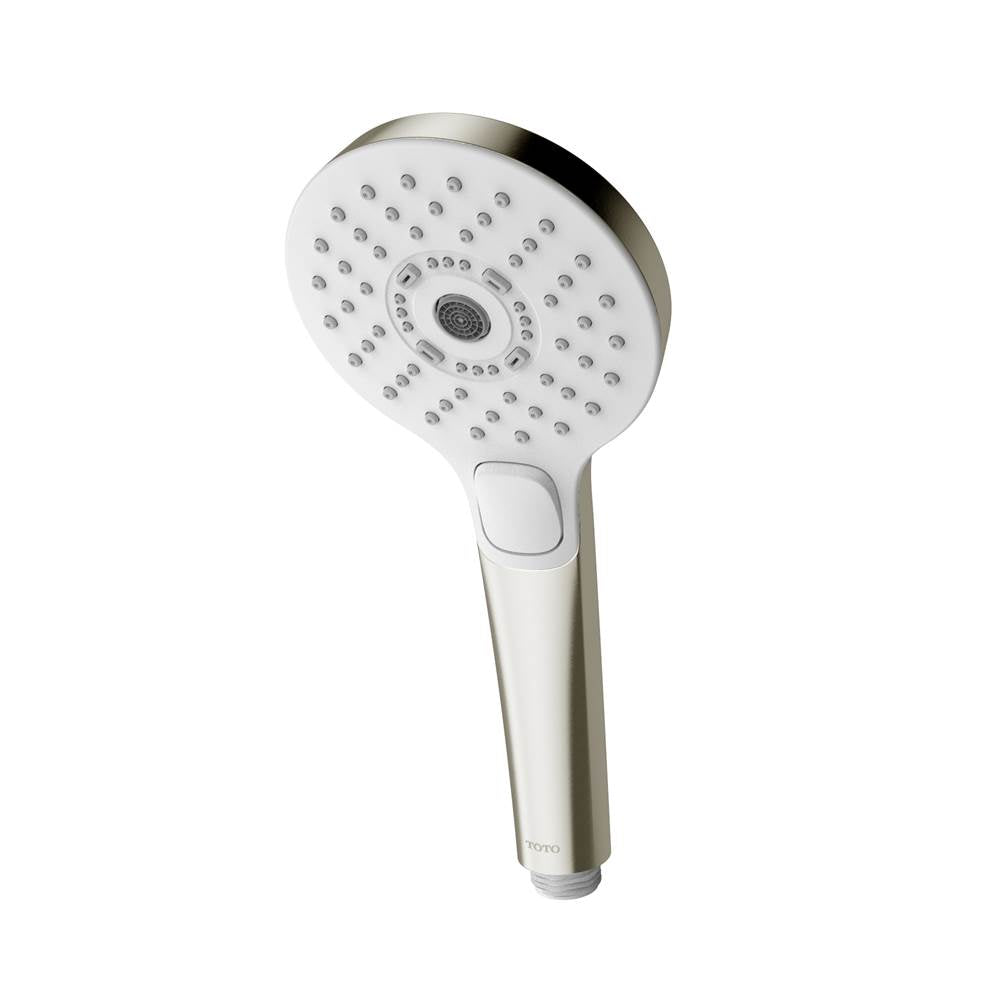 Toto G Series 1.75 Gpm Multifunction 4 Inch Round Handshower With Active Wave, Comfort Wave, And Warm Spa, Brushed Nickel