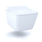 TOTO - Toto Sp Wall-Hung Contemporary Square-Shape Dual Flush 1.28 And 0.9 Gpf Toilet With Cefiontect - Cotton White