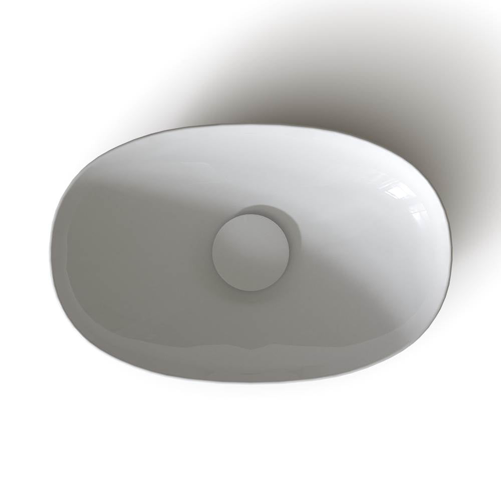 Toto Kiwami Oval 16 Inch Vessel Bathroom Sink With Cefiontect, Clean Matte