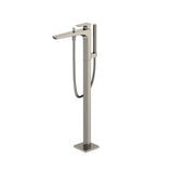 Toto Ge Single-Handle Free Standing Tub Filler With Handshower, Brushed Nickel