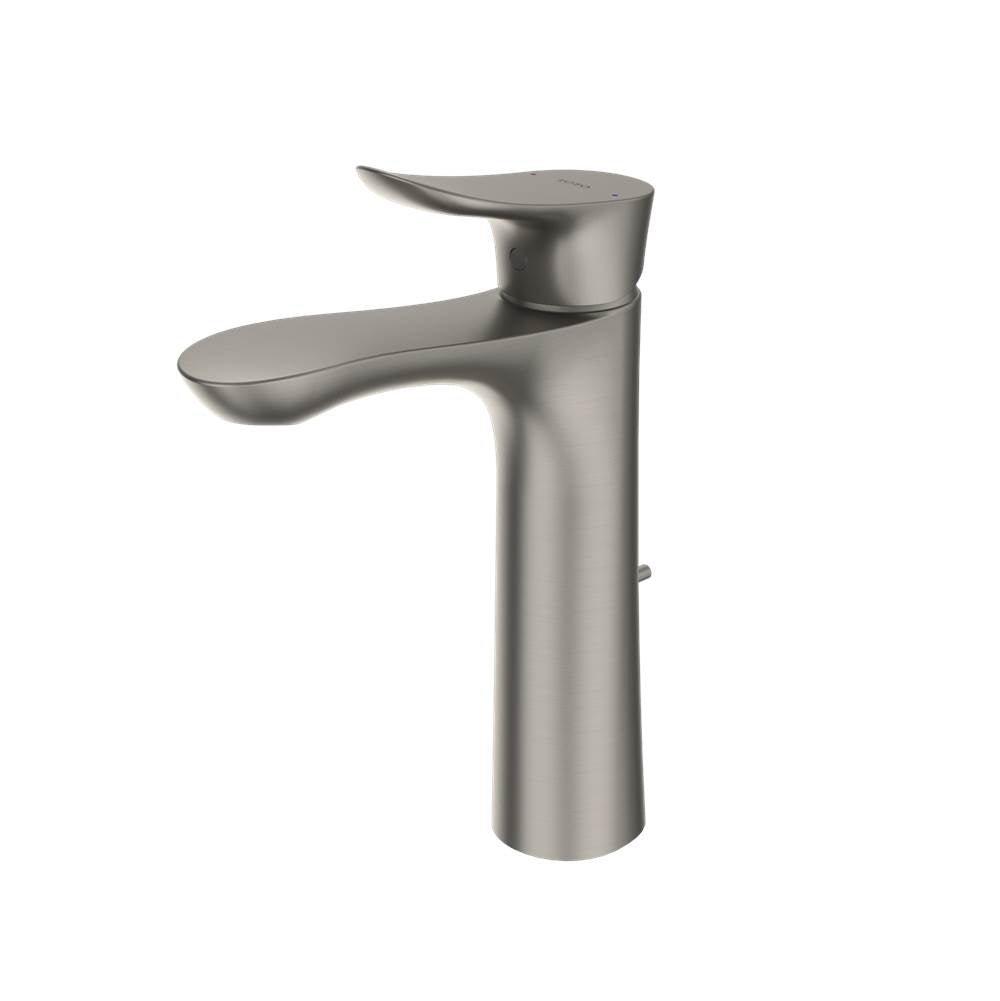 Toto Go 1.2 Gpm Single Handle Semi-Vessel Bathroom Sink Faucet With Comfort GlideE Technology, Brushed Nickel