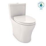 TOTO - TOTO Aquia IV One-Piece Elongated Dual Flush 1.28 and 0.9 GPF Universal Height, WASHLET+ Ready Toilet with CEFIONTECT, Colonial White - Colonial White