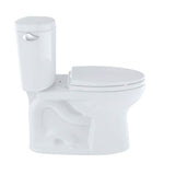 Toto Drake II Two-Piece Elongated 1.28 Gpf Universal Height Toilet With Cefiontect, Cotton White